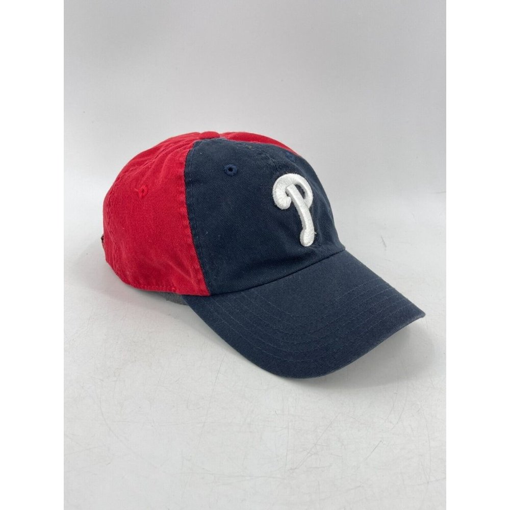 American Needle 1918 Red Blue Philadelphia Phillies MLB Strap Back Hat Ball Cap - Picture 2 of 9